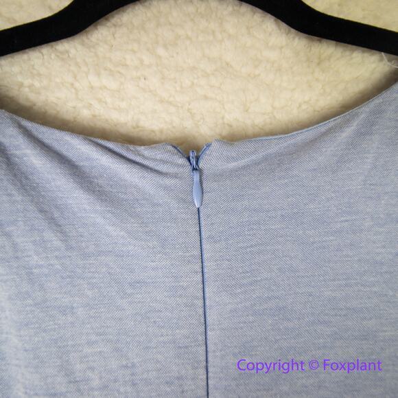 Anthropologie HUTCH blue Dress scalloped elastic waistline, size 3X - Picture 12 of 16